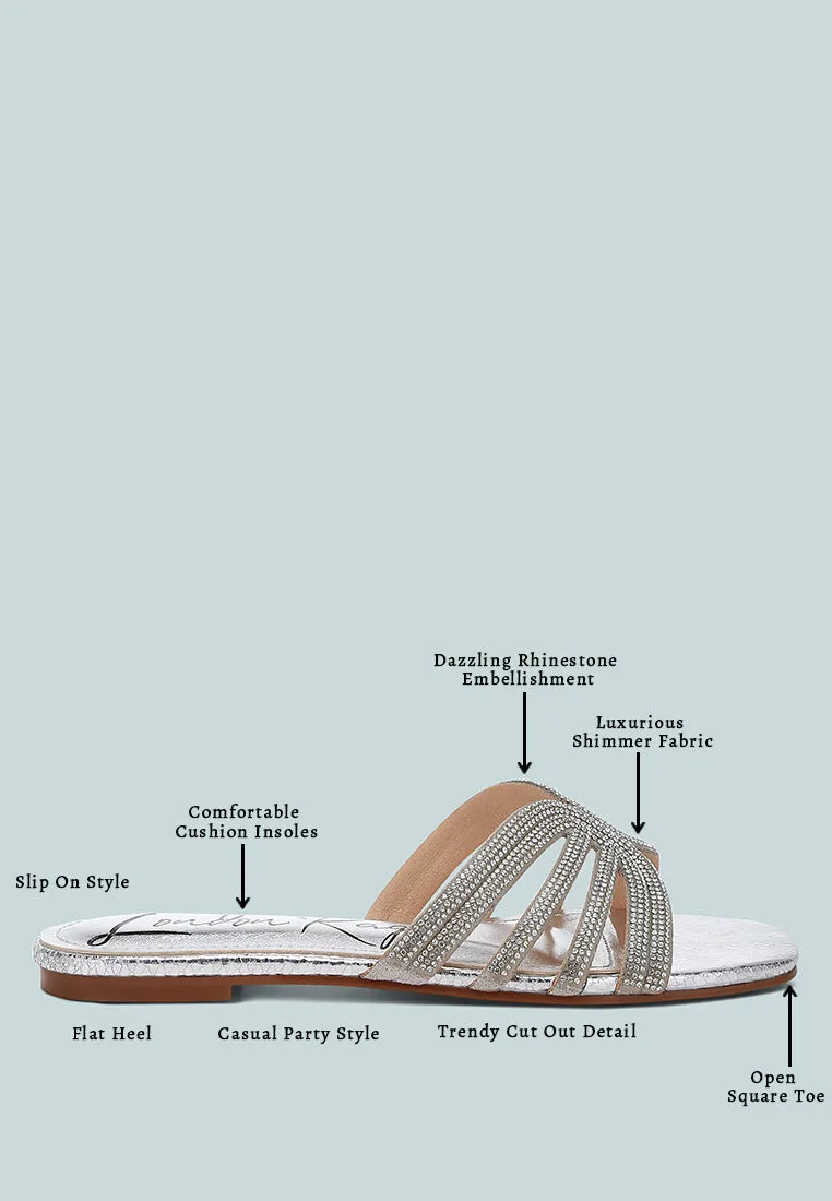 Rhinestone Cut Out Flats By RAG