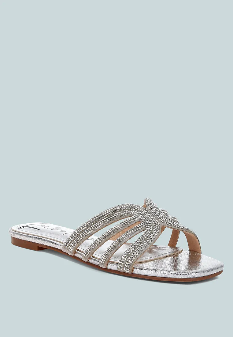 Rhinestone Cut Out Flats By RAG