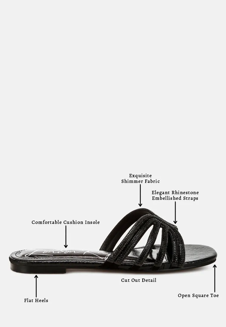 Rhinestone Cut Out Flats By RAG