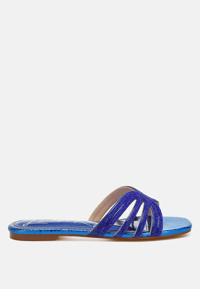 Rhinestone Cut Out Flats By RAG