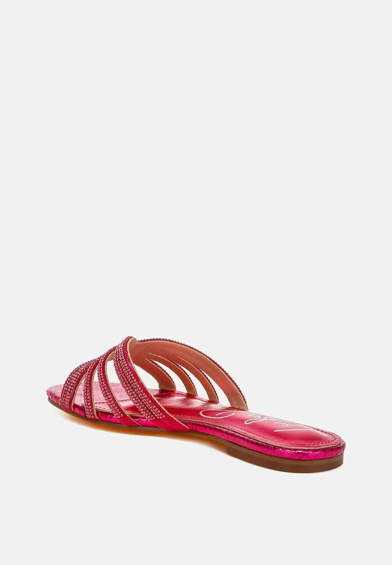 Rhinestone Cut Out Flats By RAG
