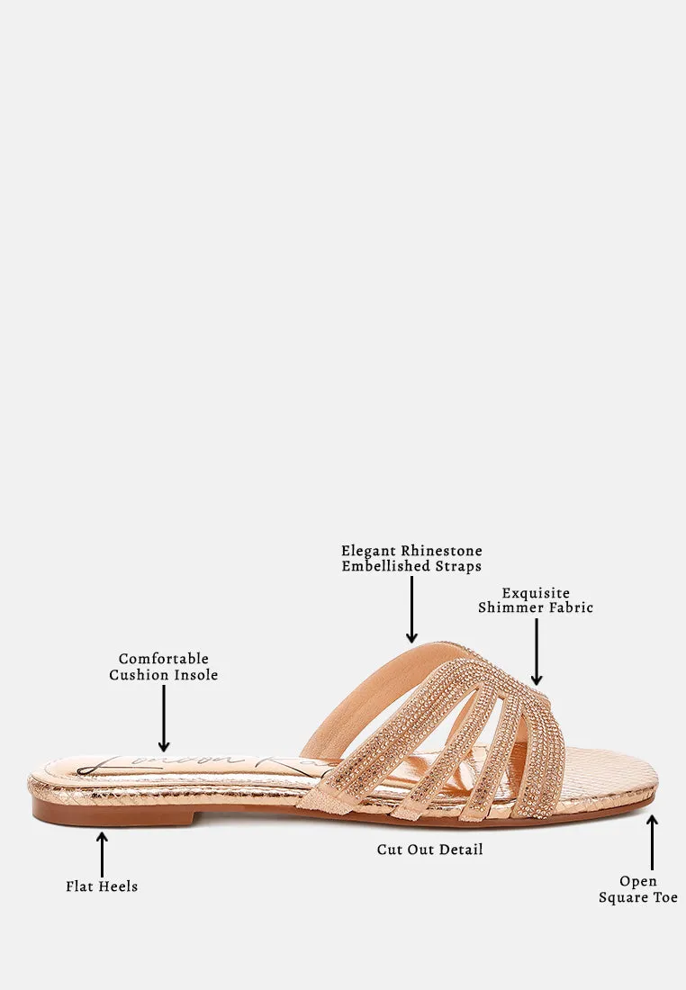 Rhinestone Cut Out Flats By RAG