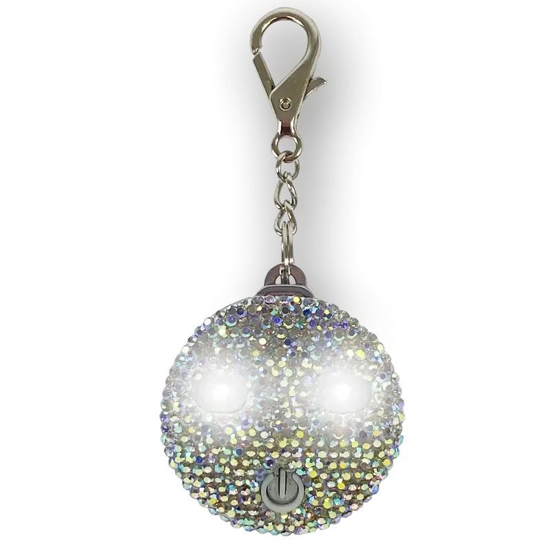 Rhinestone Keychain Flashlight