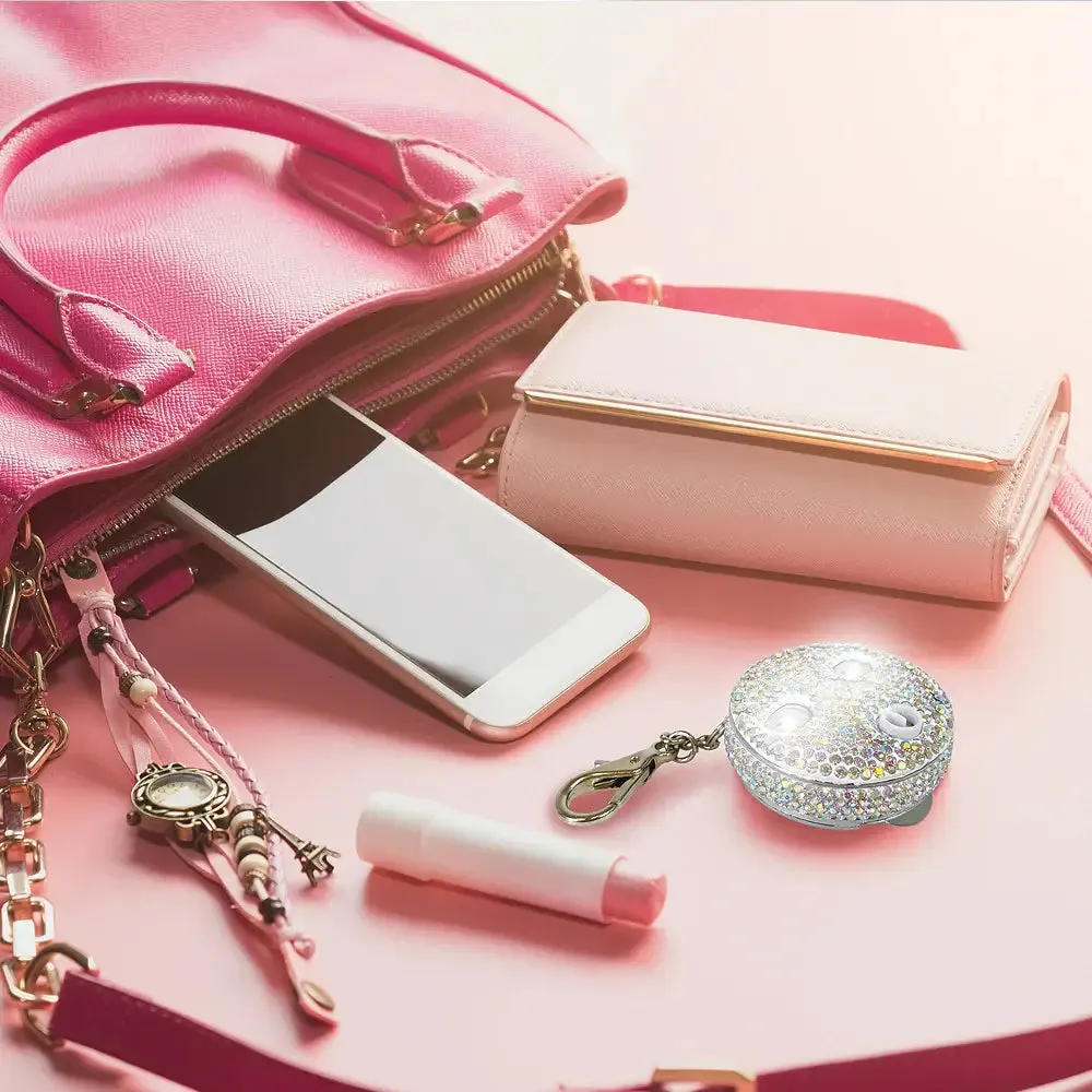 Rhinestone Keychain Flashlight