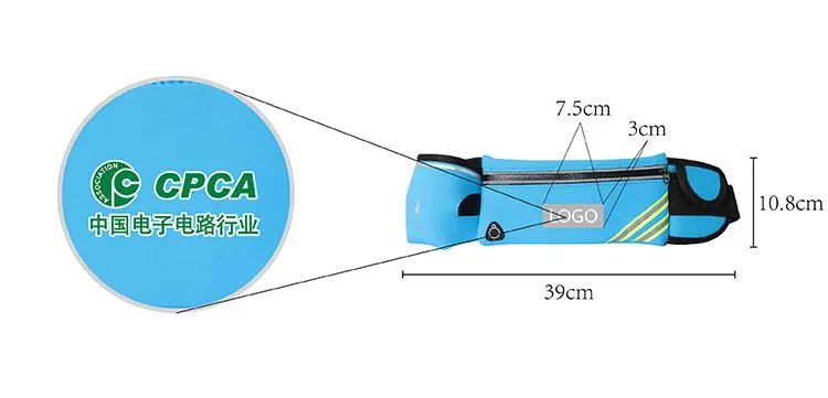 Running Waist Bag with Water Bottle Pocket