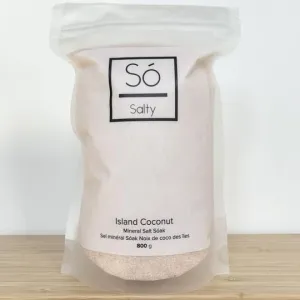 Só Luxury Salty Mineral Salt Soak - Island Coconut