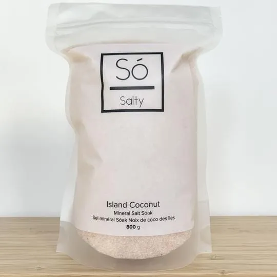 Só Luxury Salty Mineral Salt Soak - Island Coconut
