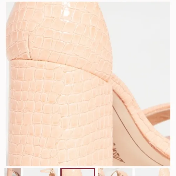 Sam Edelman 4” block heel squared toe NWOT