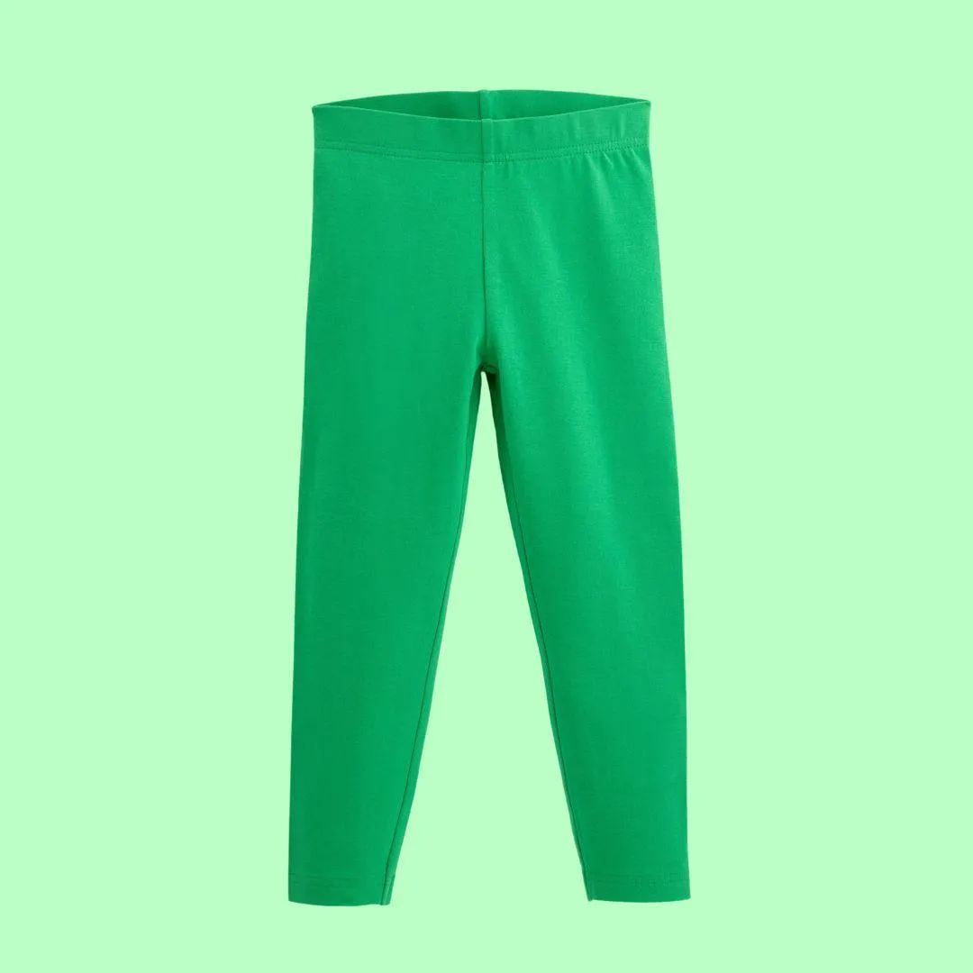 ScandiBugs Own Label Organic Leggings - Tropical Green