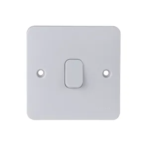 Schneider Electric GGBL1012 Lisse White Moulded 10AX 1G 2-Way Plate Switch