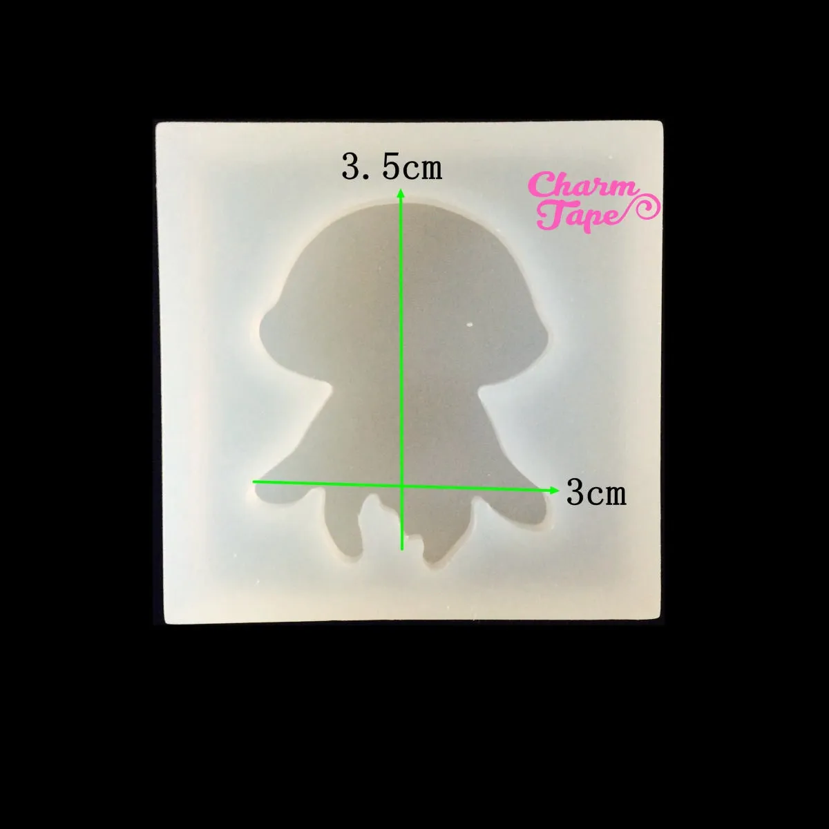 Sea Shell, Octopus & Deer charm Silicon mold flexible, for polymer clay, resin jewelry Q093-Q097