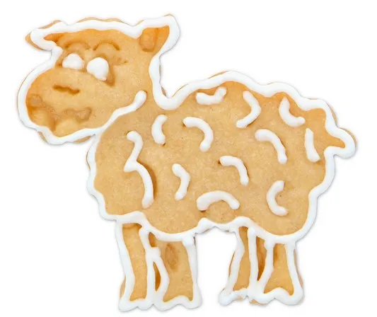 Sheep Cookie Cutter Stamper with Ejector 6cm