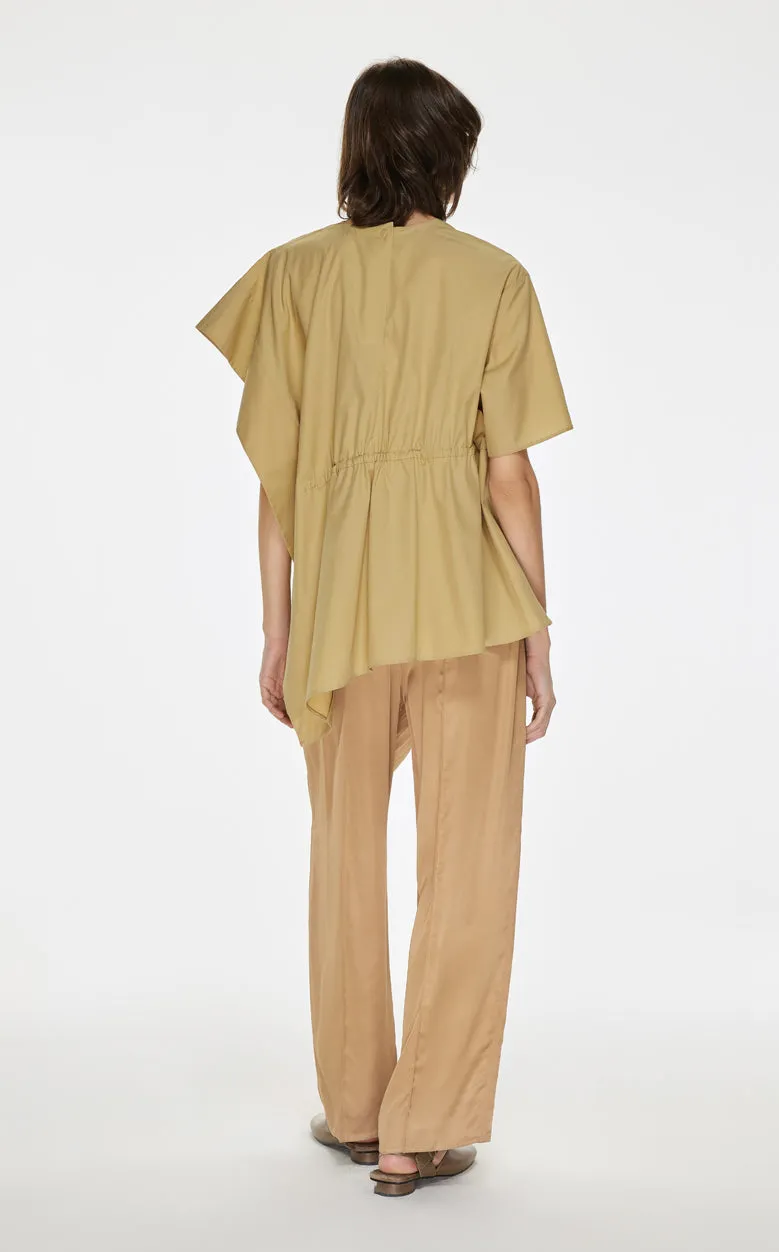 Shirt / JNBY  Asymmetric Design Round Neck Short-sleeve Shirt(100% cotton)