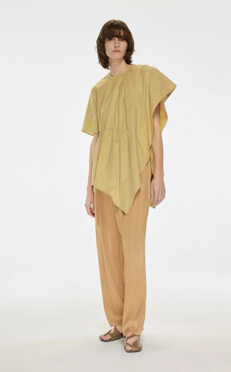 Shirt / JNBY  Asymmetric Design Round Neck Short-sleeve Shirt(100% cotton)