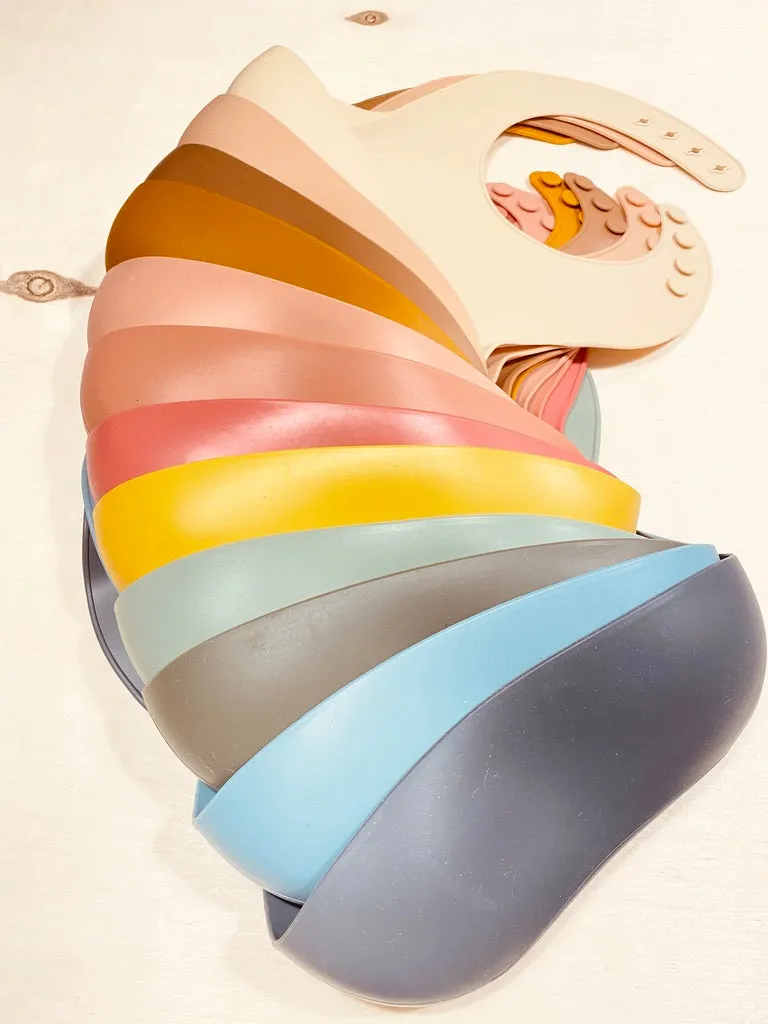 Silicone Bib - Terracotta