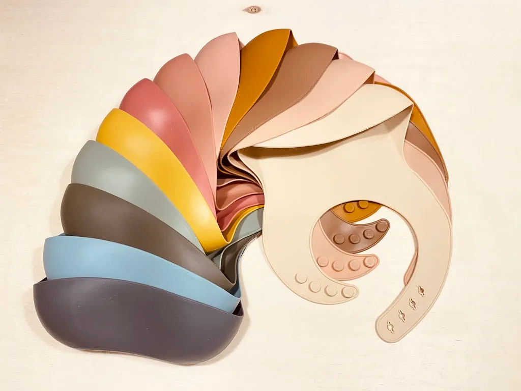 Silicone Bib - Terracotta