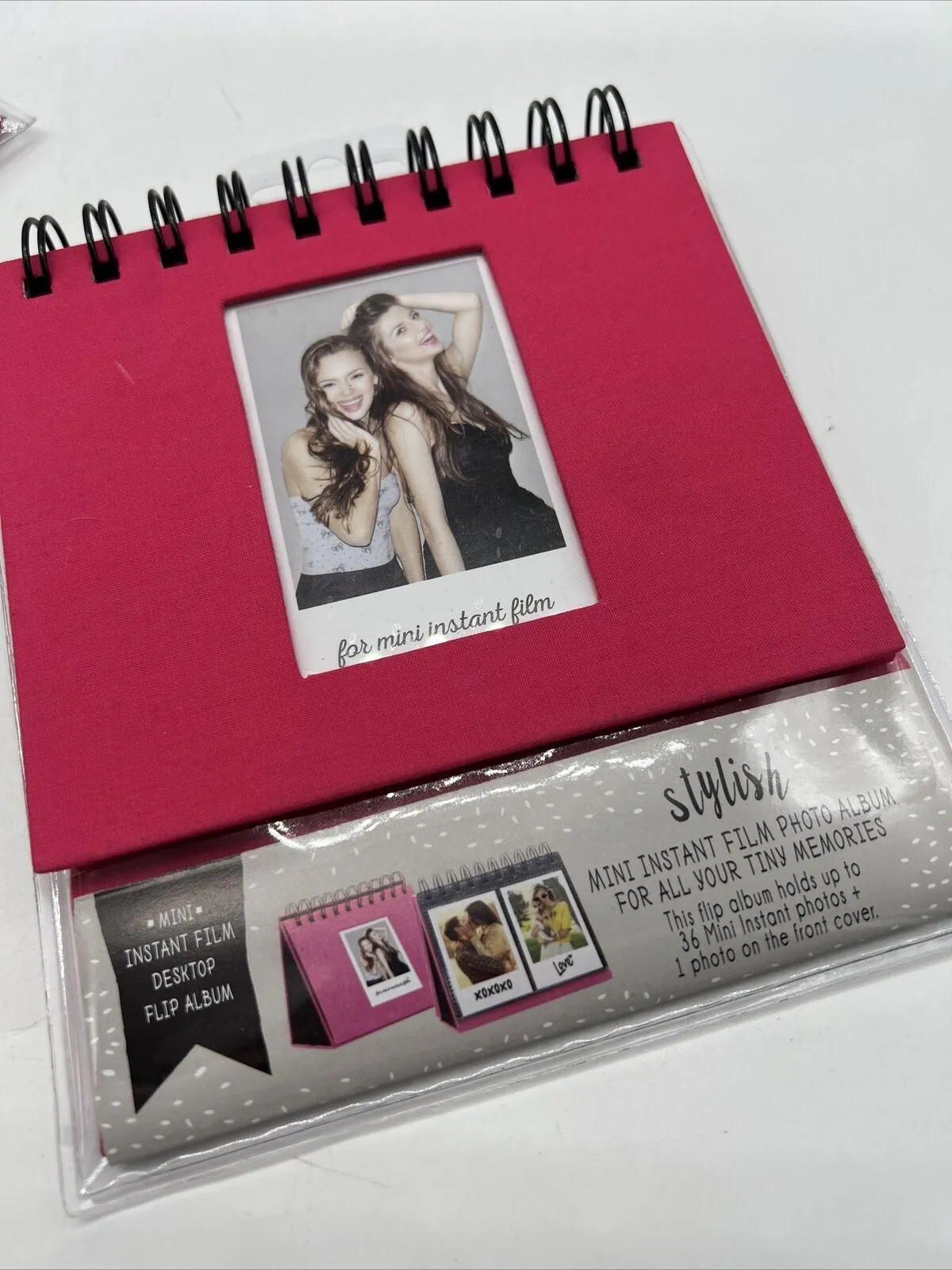 Stylish Mini Instant Film Photo Album 36 Mini Photos Flip Album Memories PINK