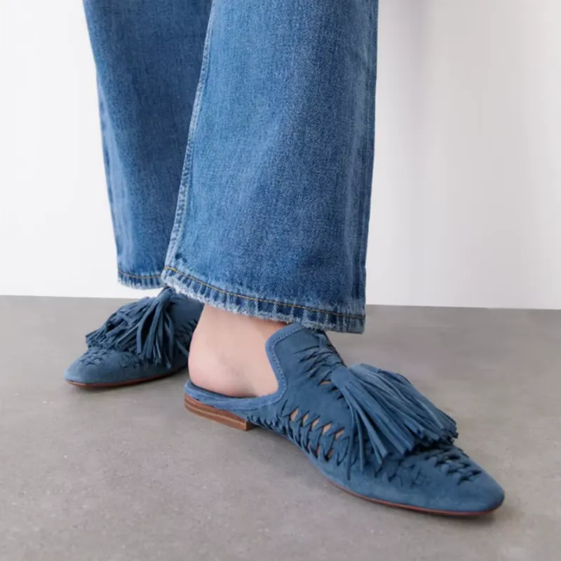 Tassel Fringe Mules