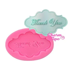 Thank You Food Grade Silicon silicone mold for uv resin /cake/ Fondant flexible mold H3967