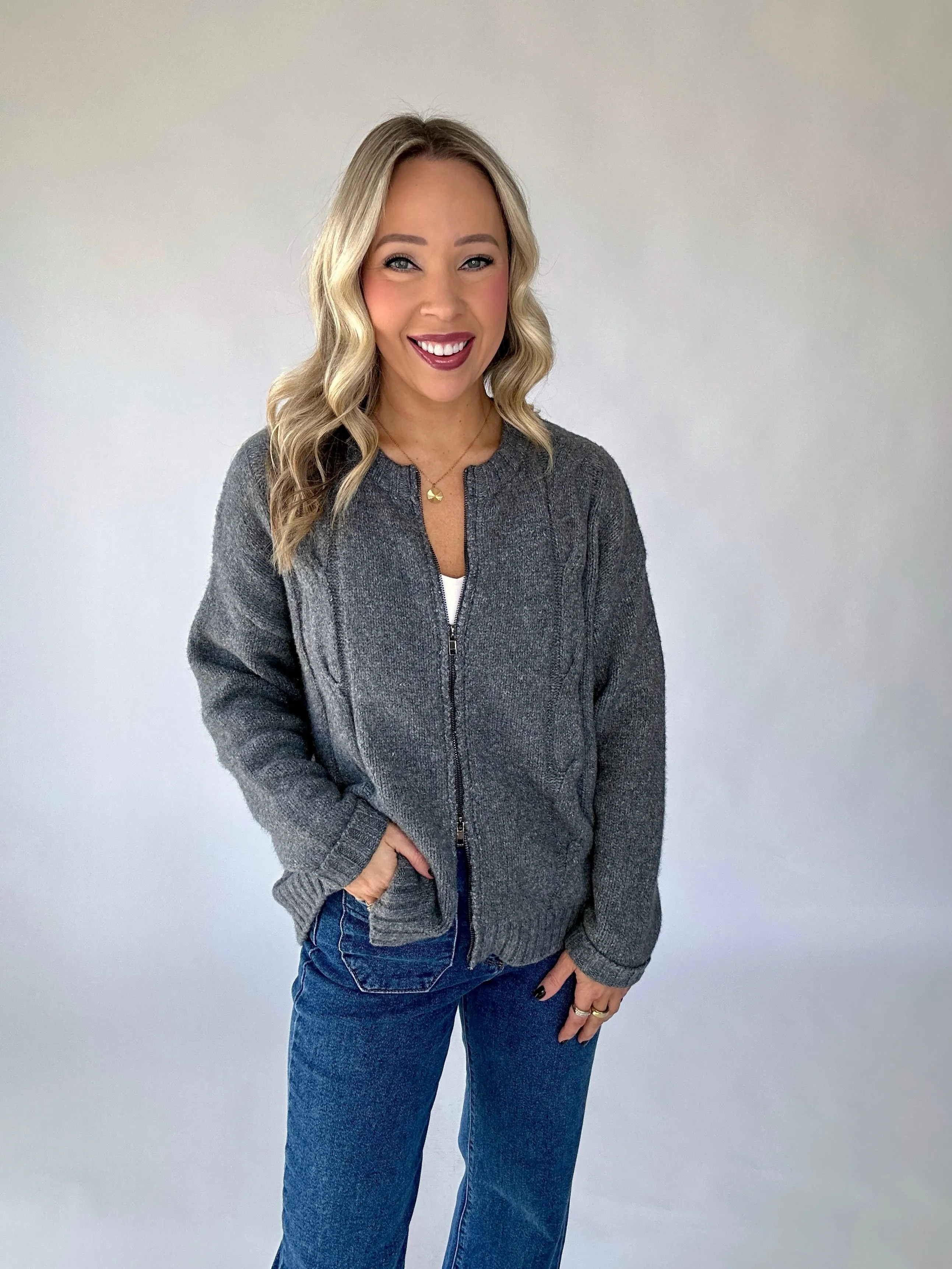 The Gillian Cardigan   Scarf