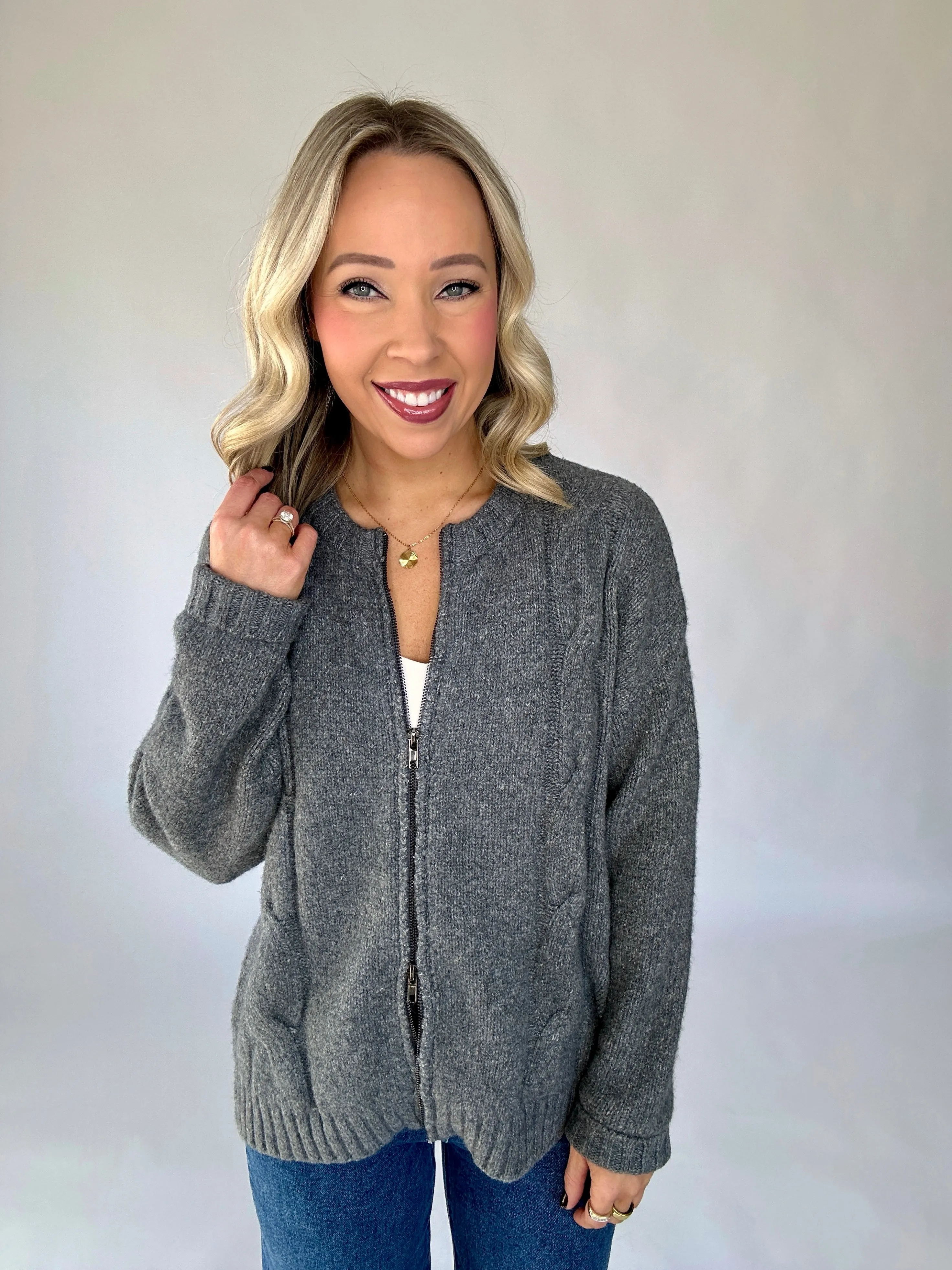 The Gillian Cardigan   Scarf