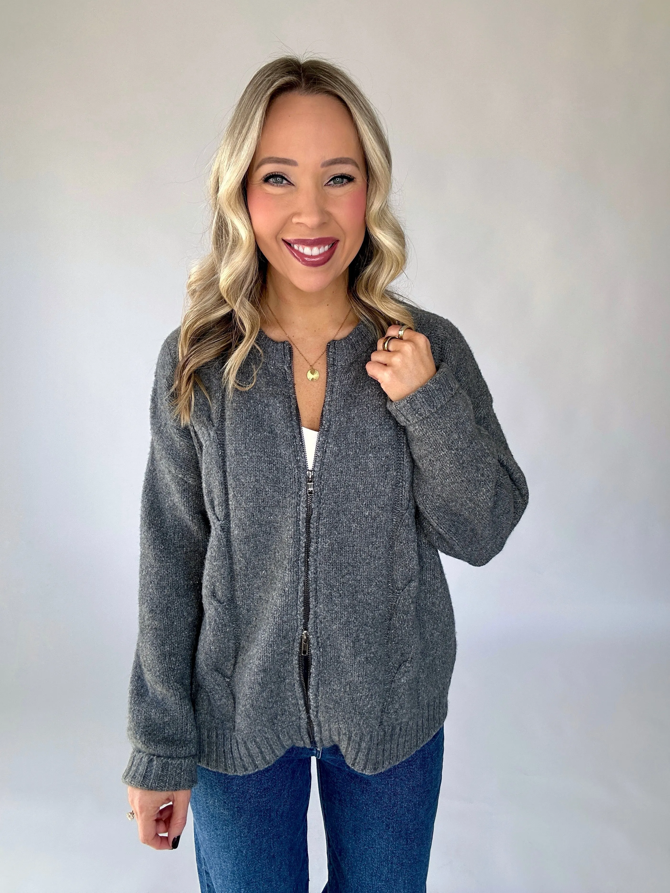 The Gillian Cardigan   Scarf
