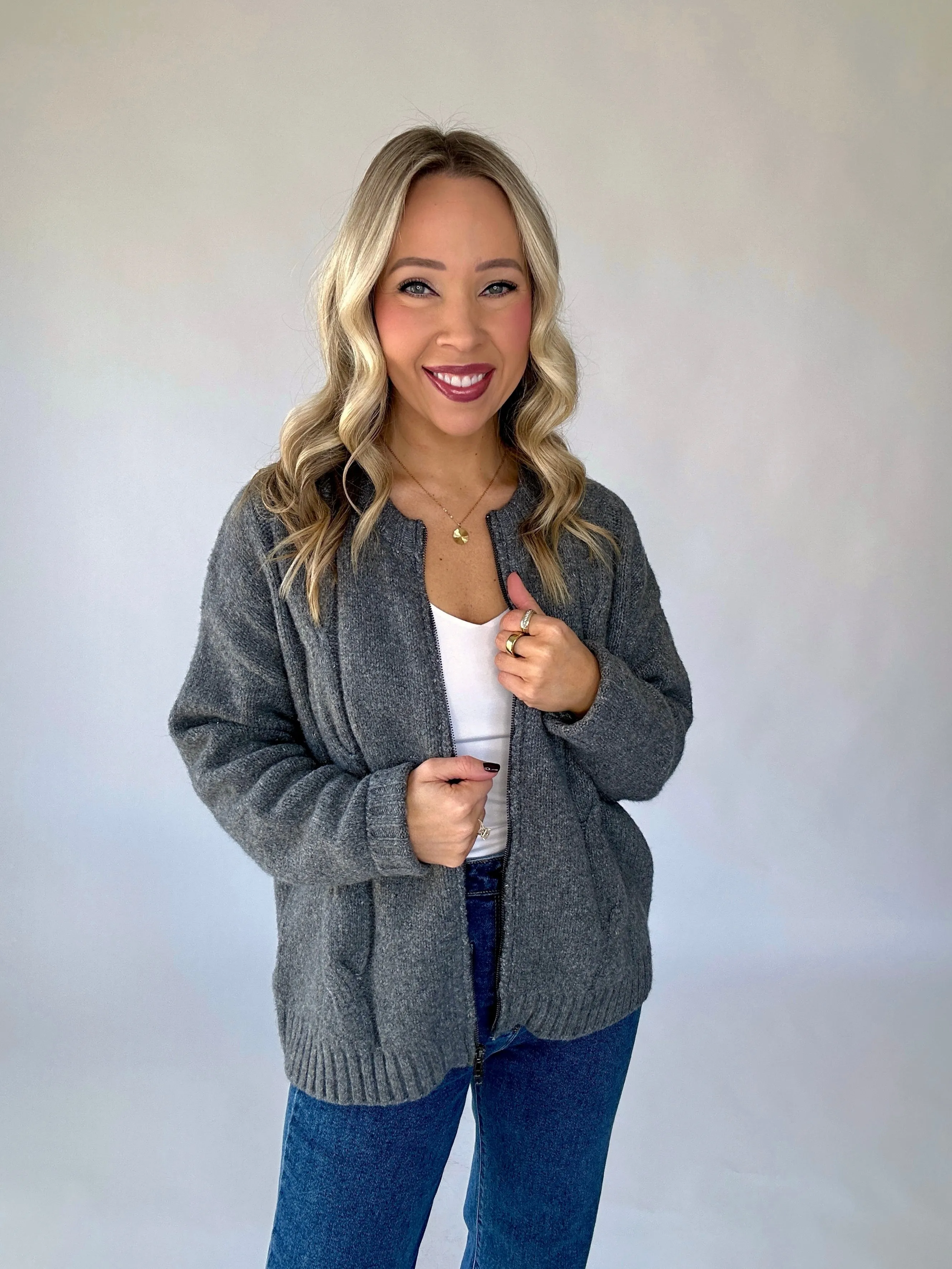 The Gillian Cardigan   Scarf