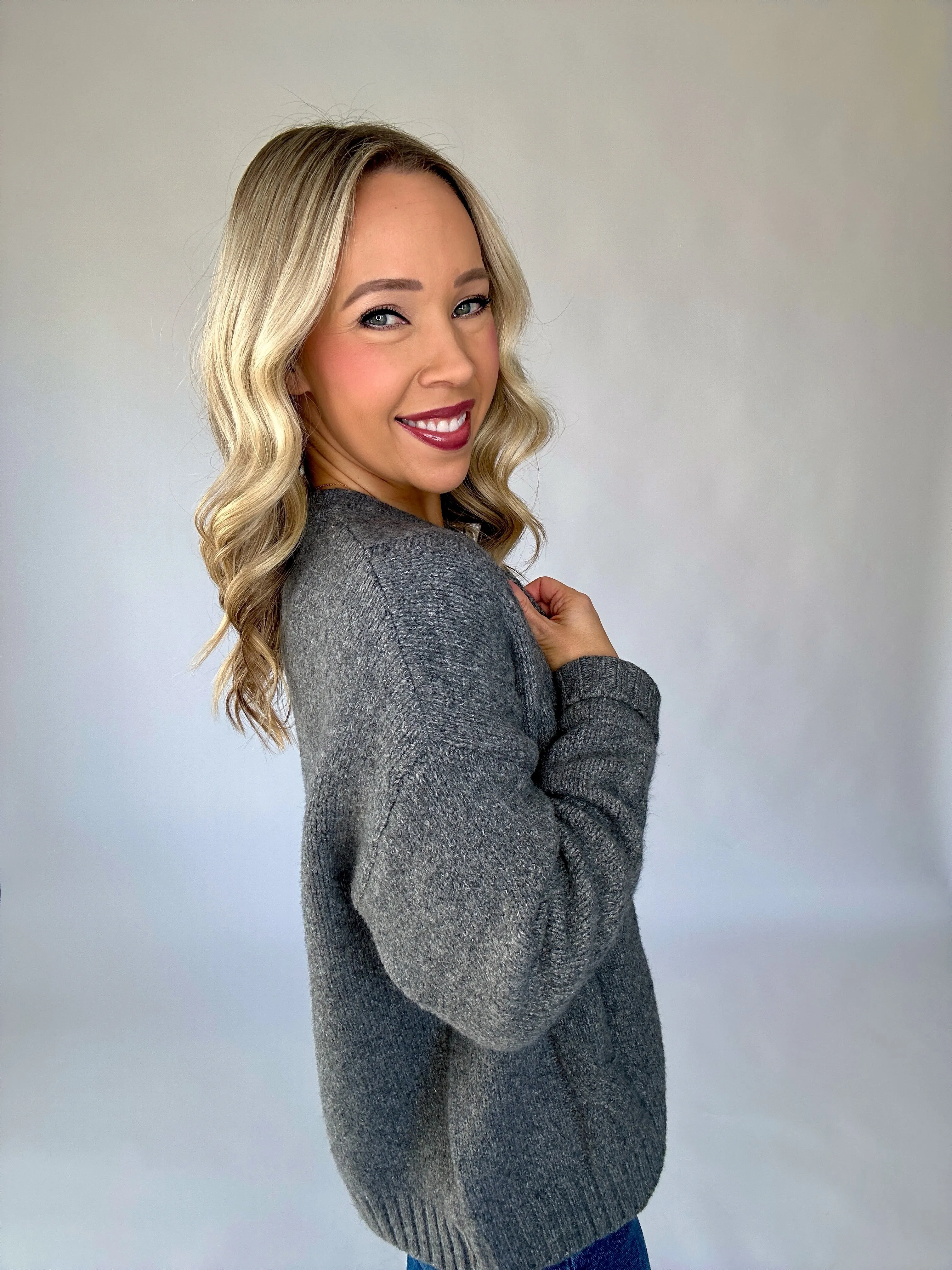 The Gillian Cardigan   Scarf