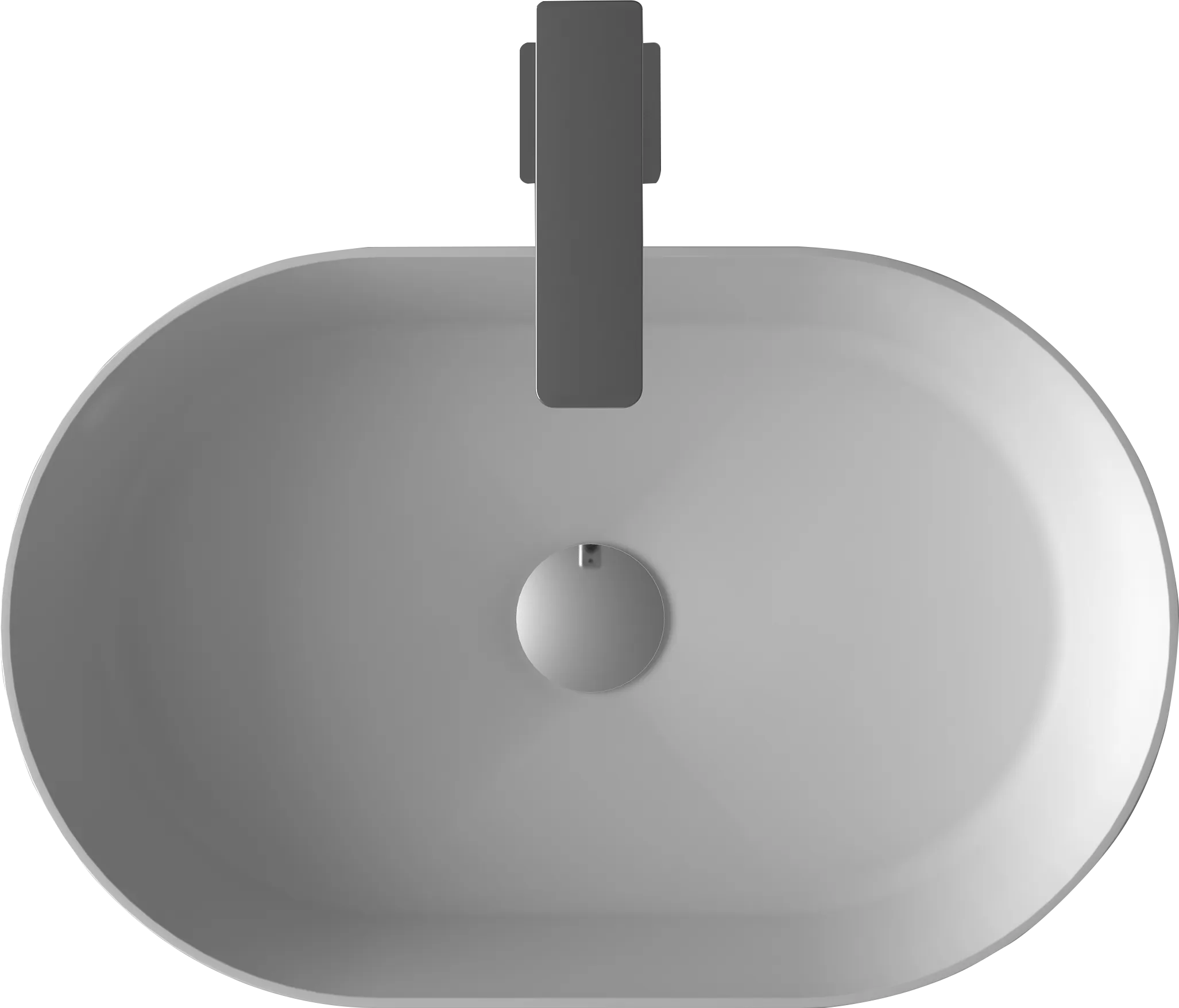 Thin edge oval stone basin 650mm G38541