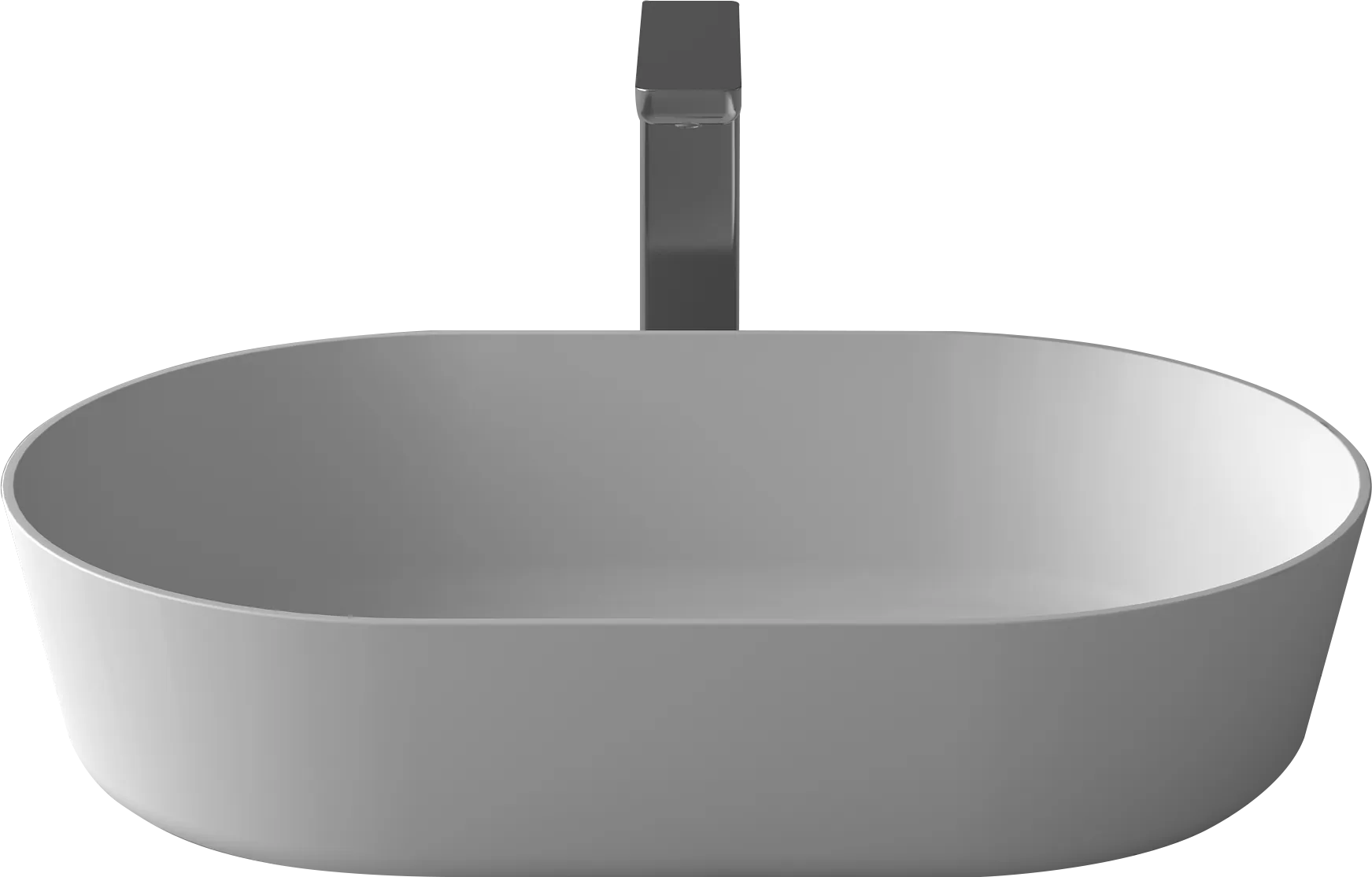 Thin edge oval stone basin 650mm G38541