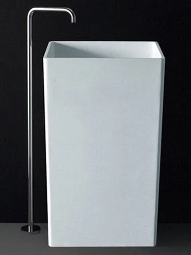 Toka Lite Mel - Rectangular Pedestal Stone Basin - 831mm - CSB81