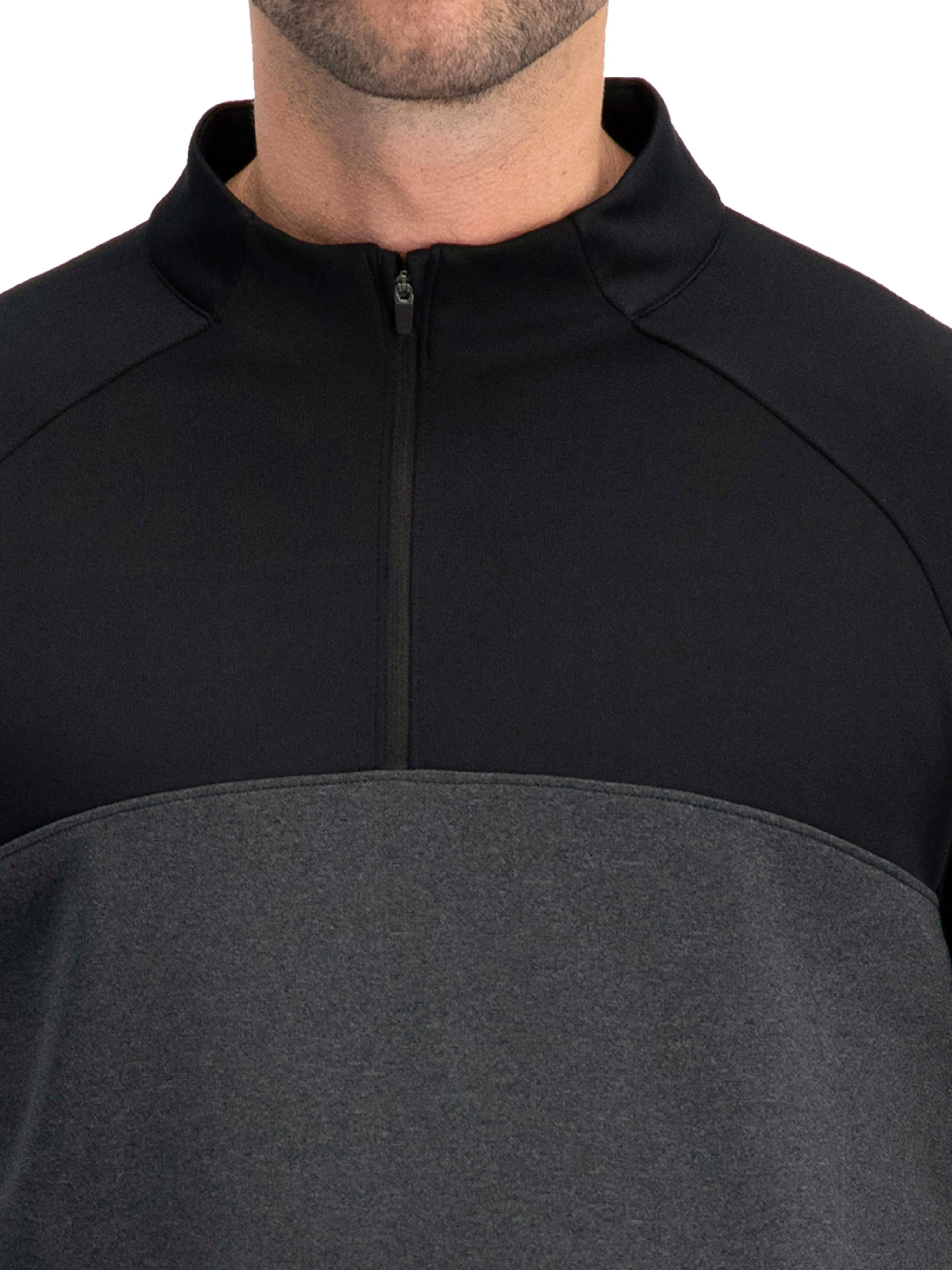 Two Tone Half-Zip Golf Pullover