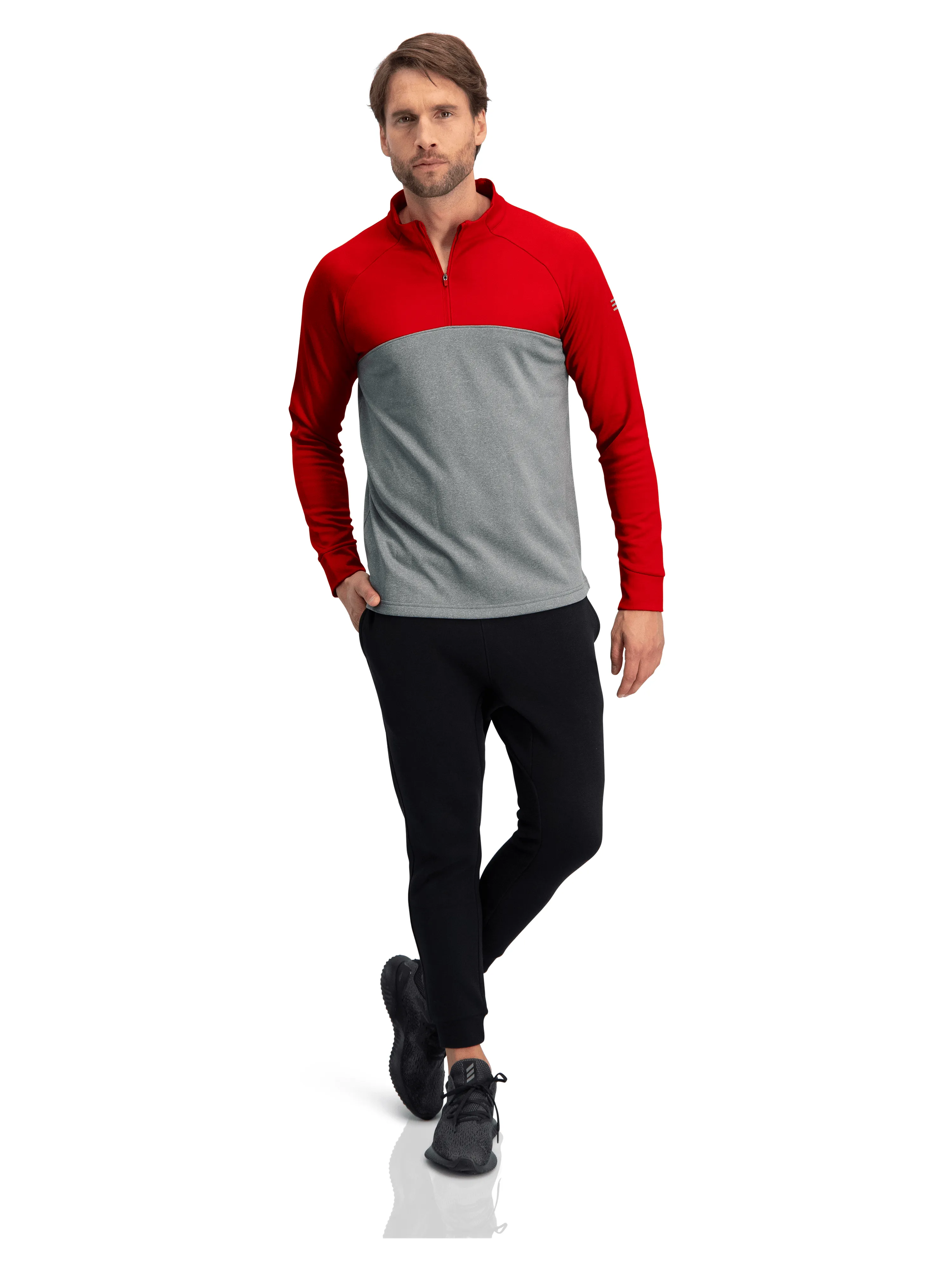 Two Tone Half-Zip Golf Pullover