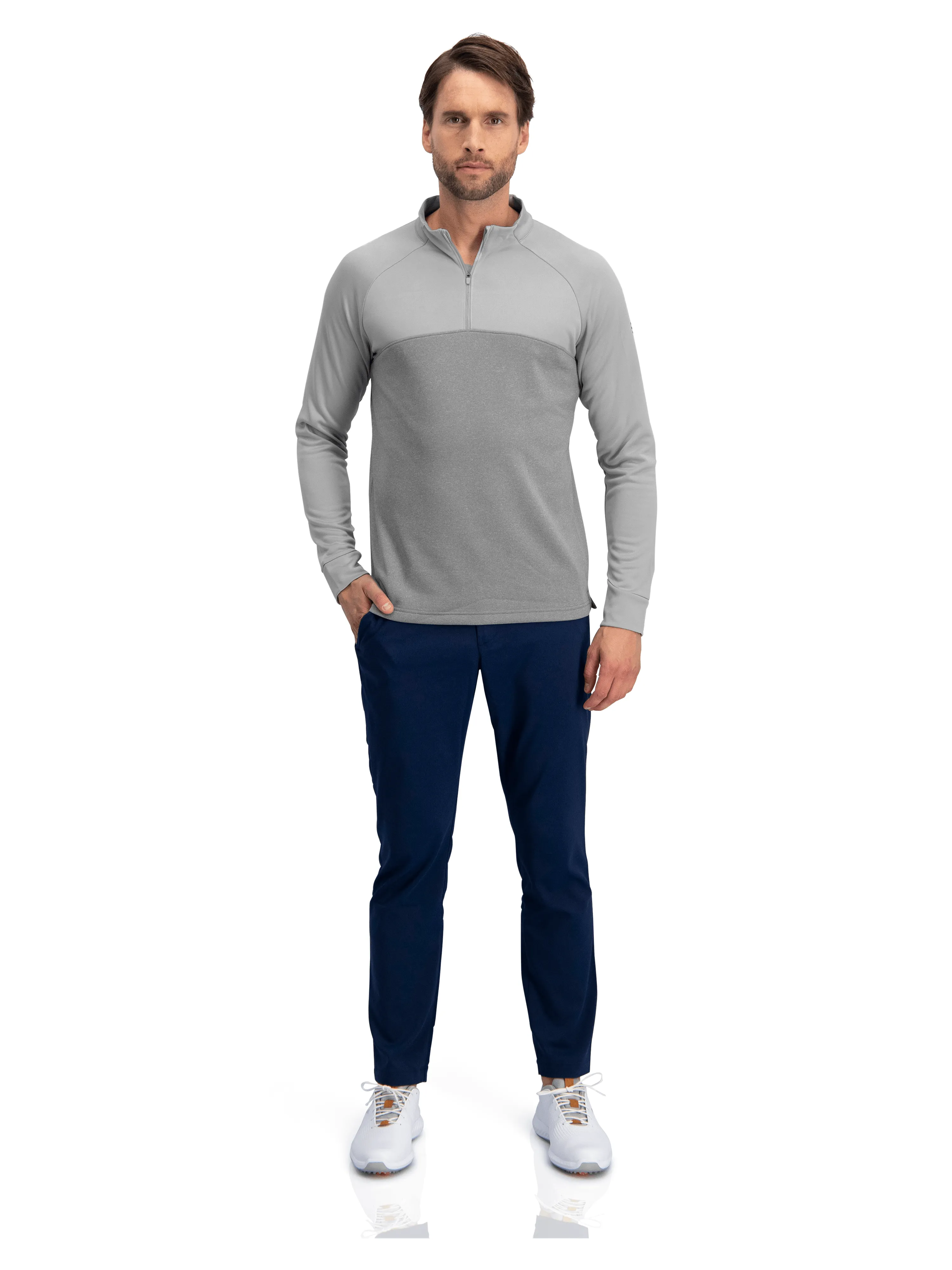 Two Tone Half-Zip Golf Pullover