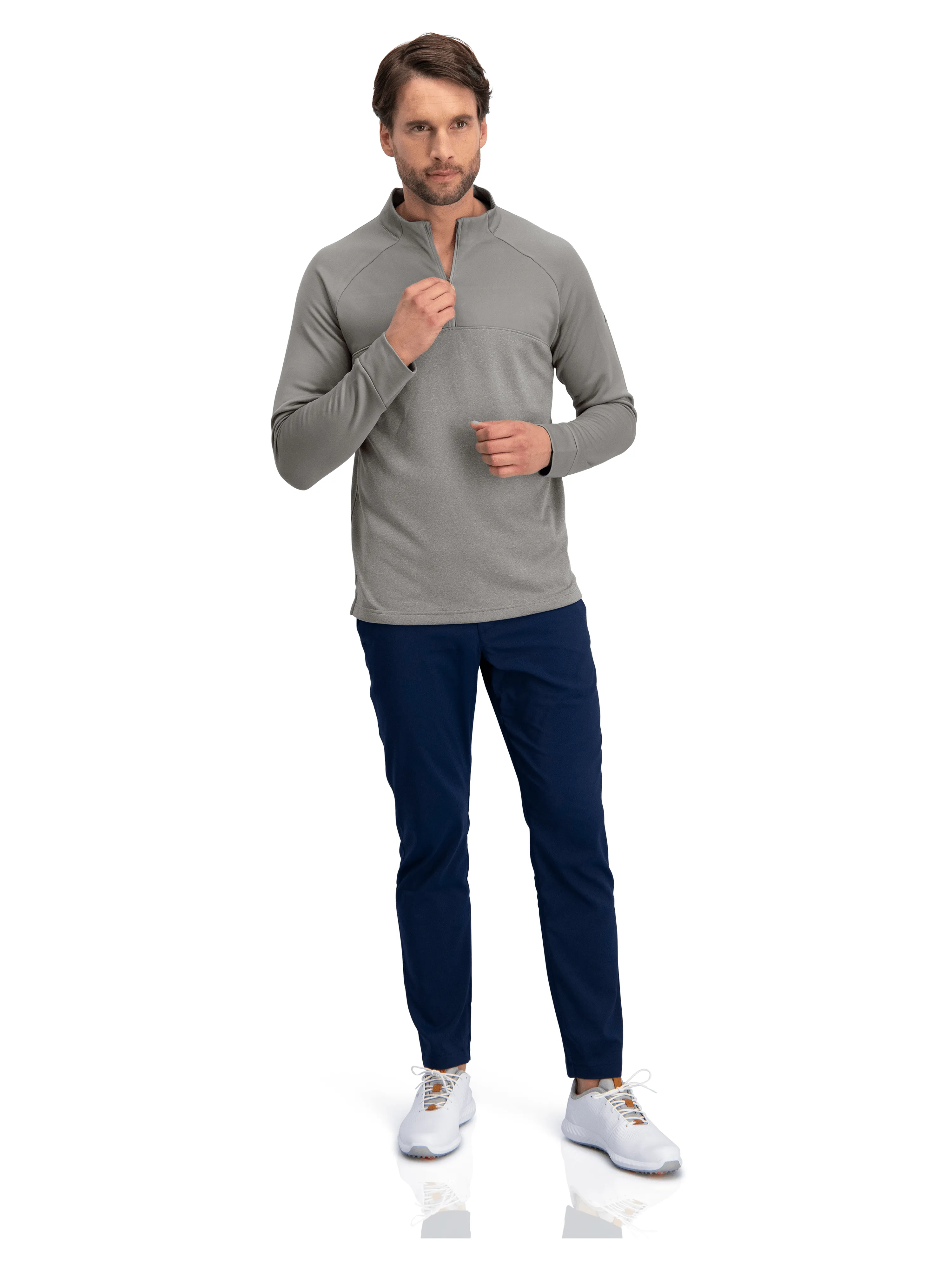 Two Tone Half-Zip Golf Pullover
