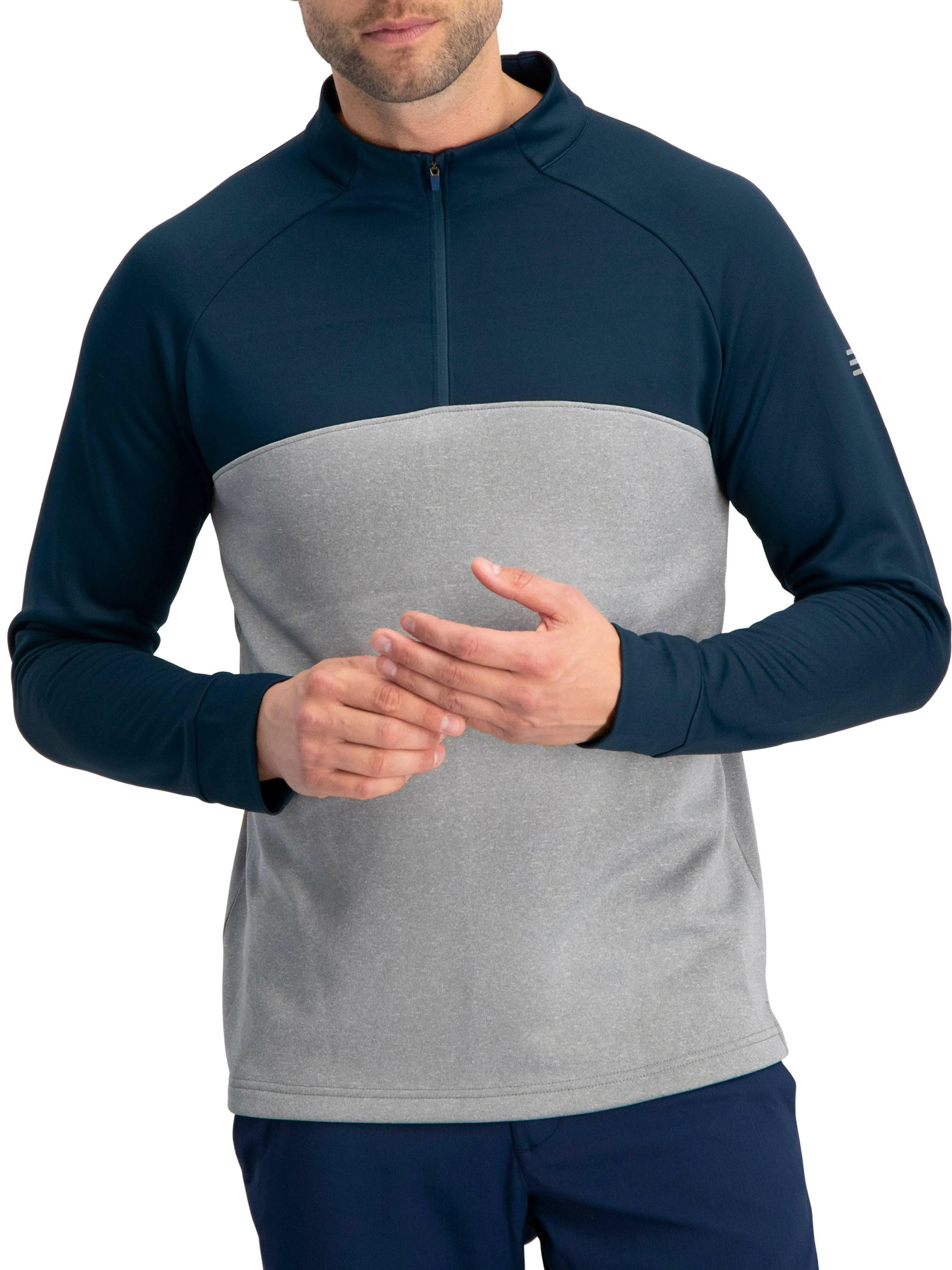 Two Tone Half-Zip Golf Pullover