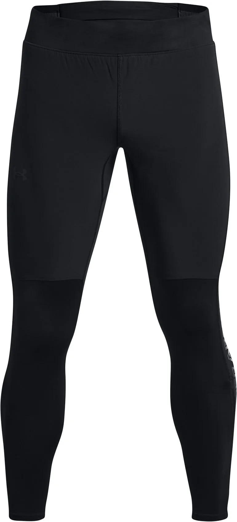 Under Armour Qualifier Elite Cold Mens Long Running Tights - Black