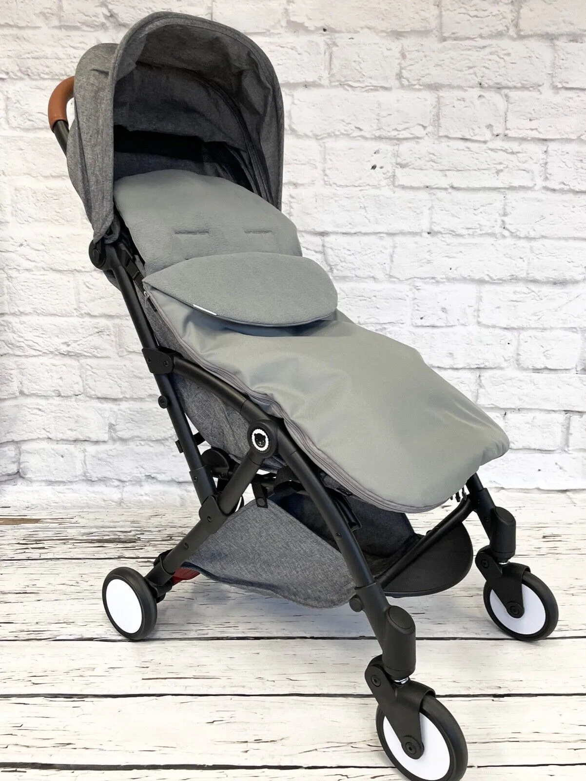Universal Footmuff Fleece Pushchair Stroller Buggy Car seat Plain/Grey
