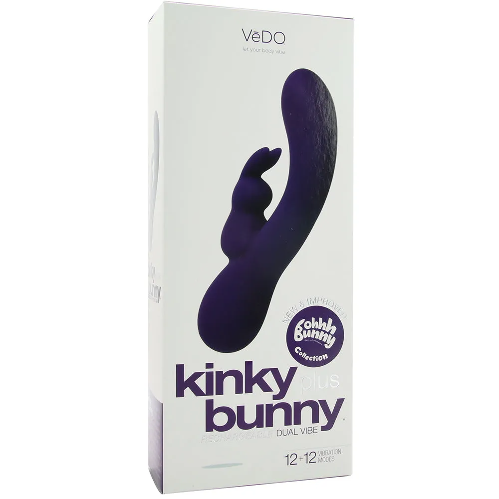 VeDO Kinky Bunny Rechargeable Rabbit Vibrator - Deep Purple