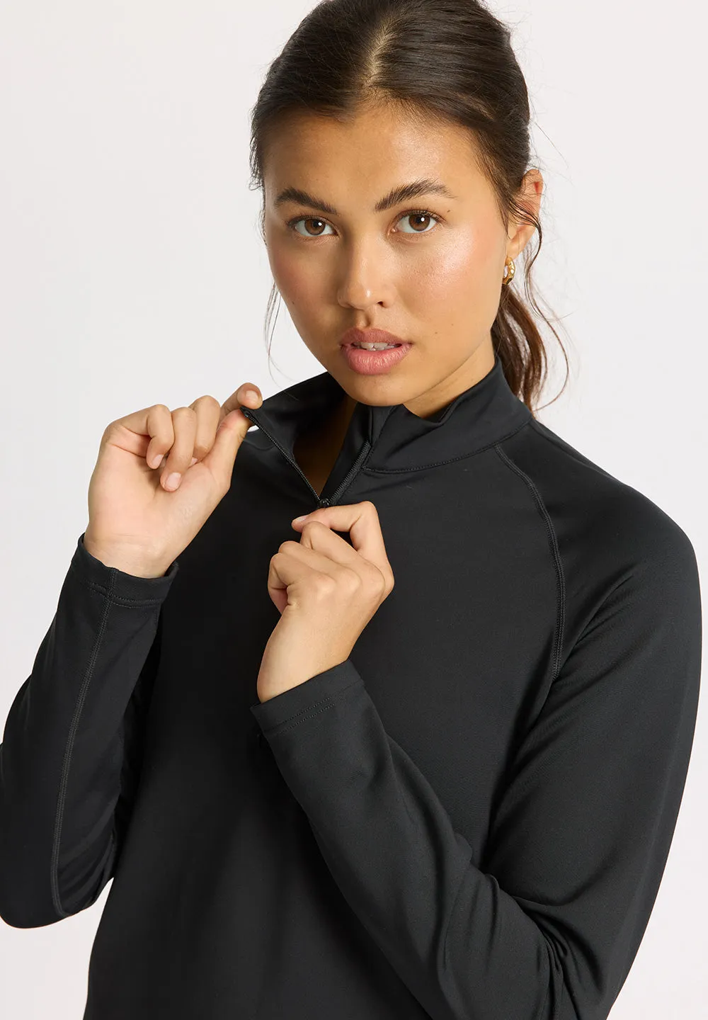 Verbier half zip - black