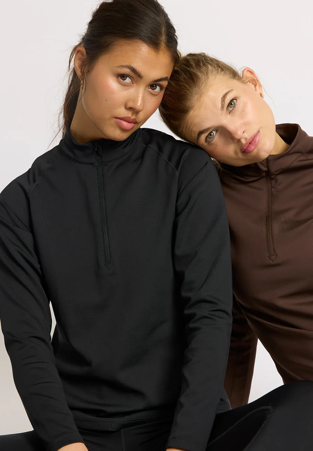 Verbier half zip - black