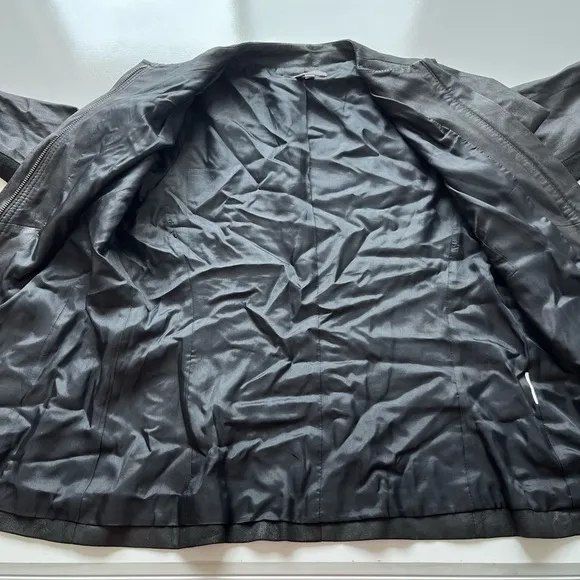 Vince faux leather bomber jacket