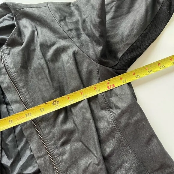 Vince faux leather bomber jacket