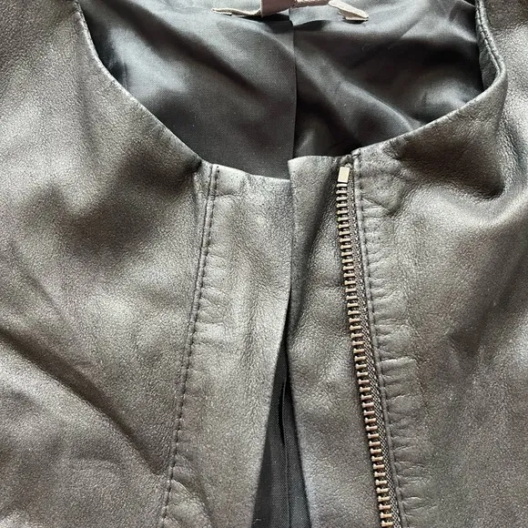Vince faux leather bomber jacket