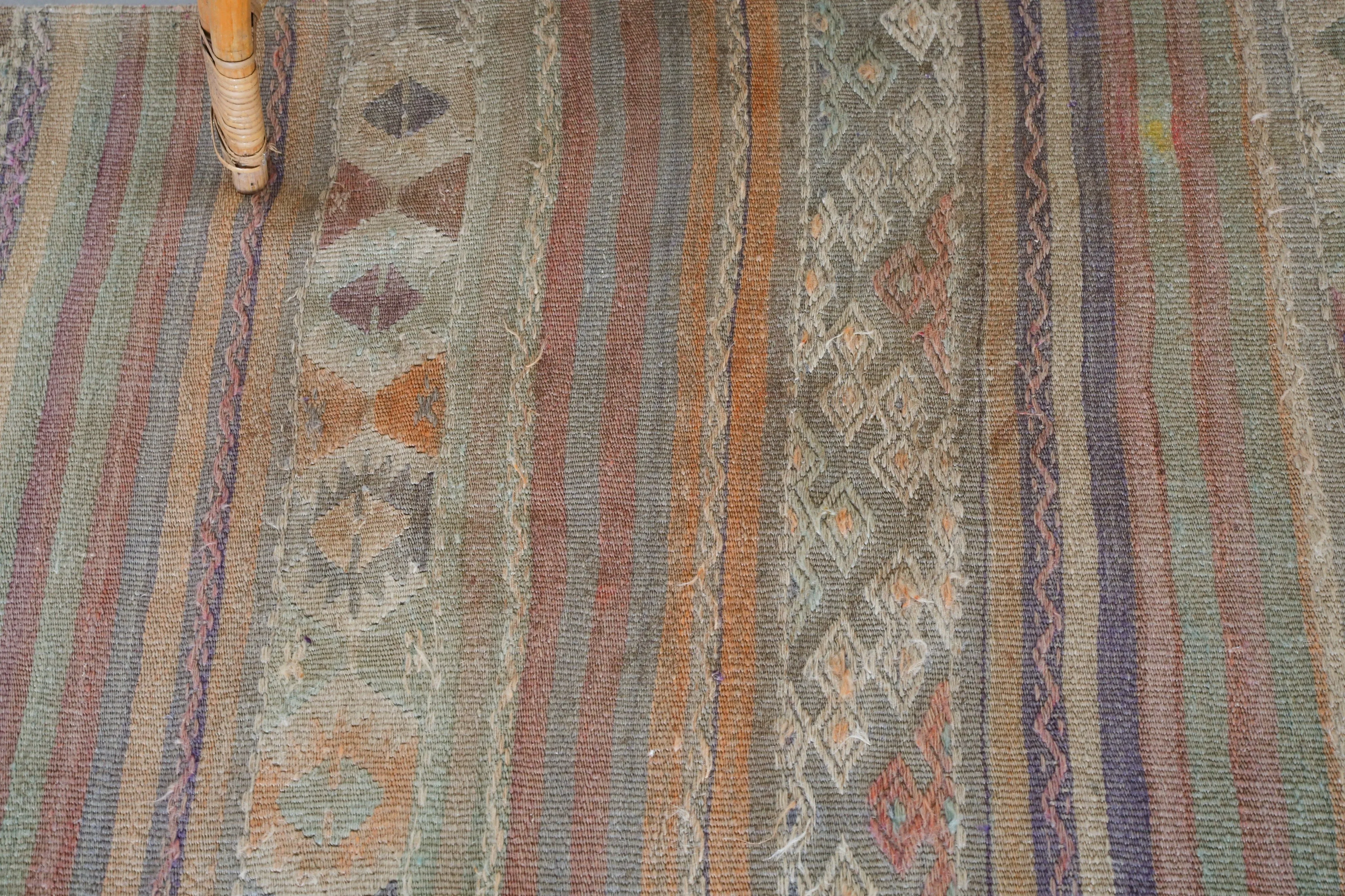 Vintage Anatolian Kilim Runner 2.9ftx8.2ft