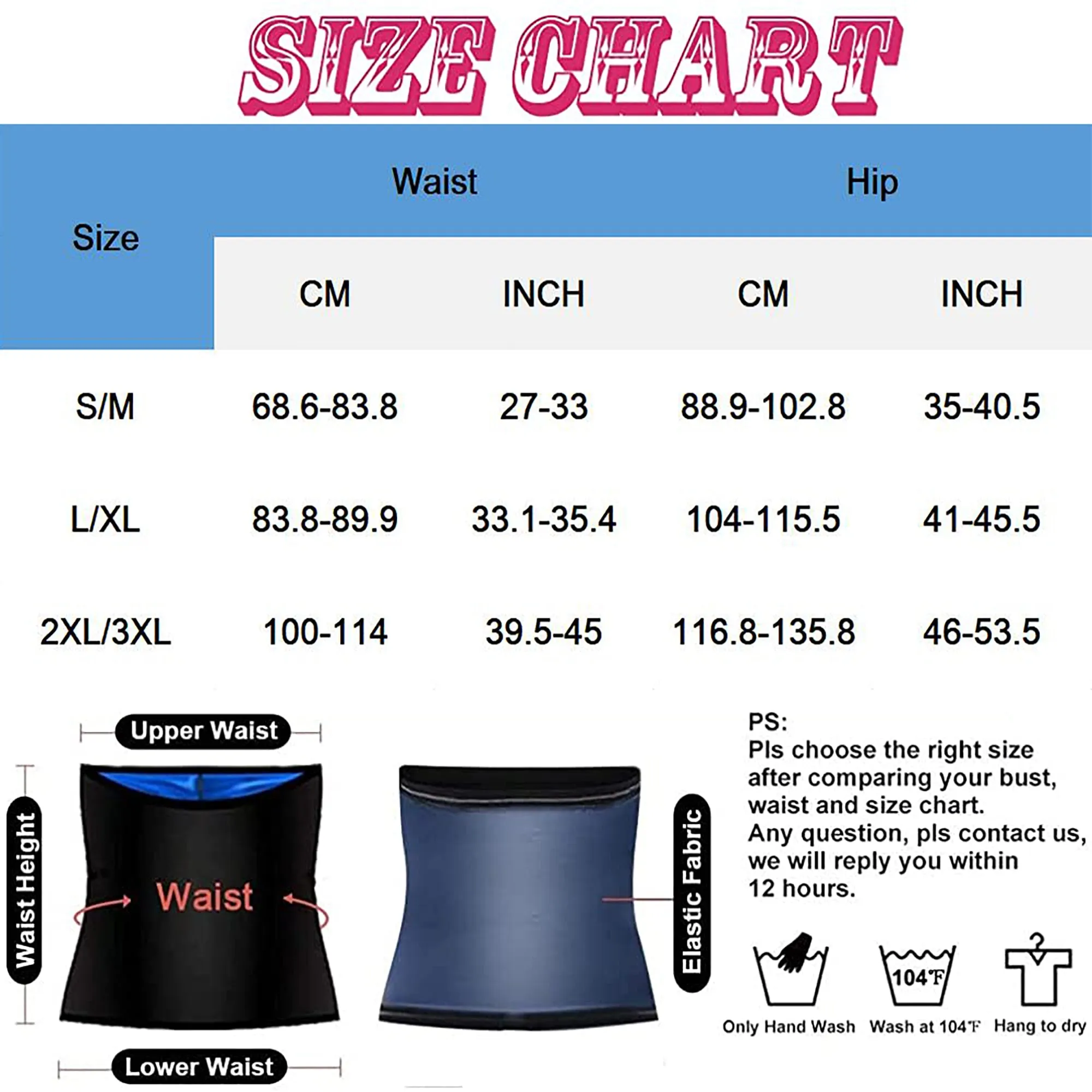 Waist Trainer for Women Sauna Slimming Belt Sweat Band Belly Fat Trimmer