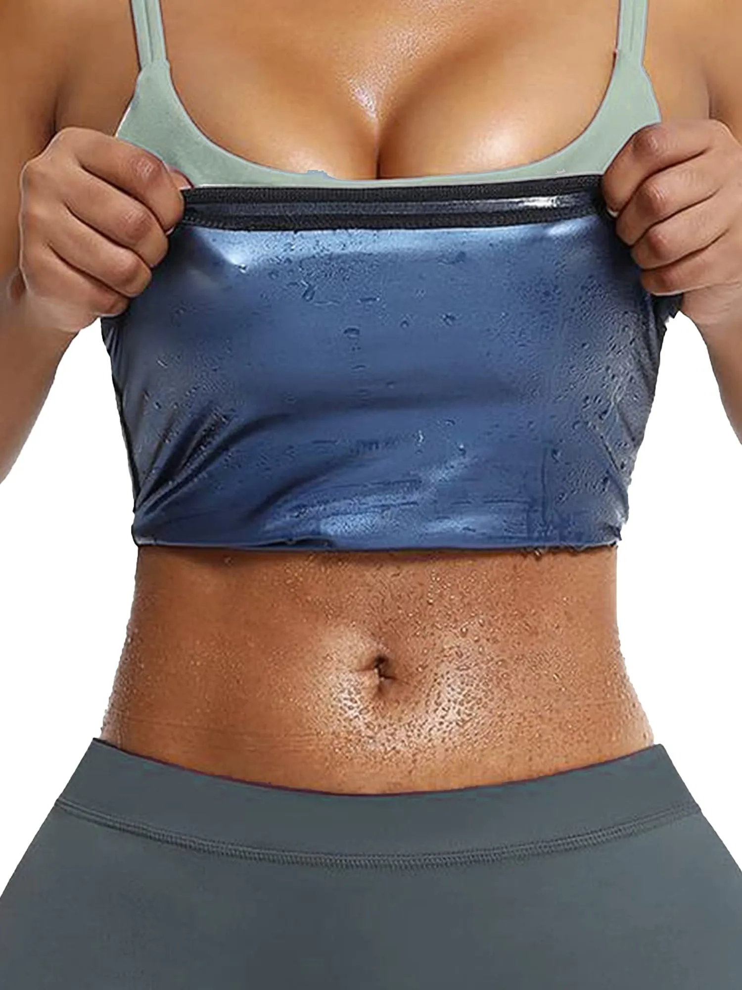 Waist Trainer for Women Sauna Slimming Belt Sweat Band Belly Fat Trimmer