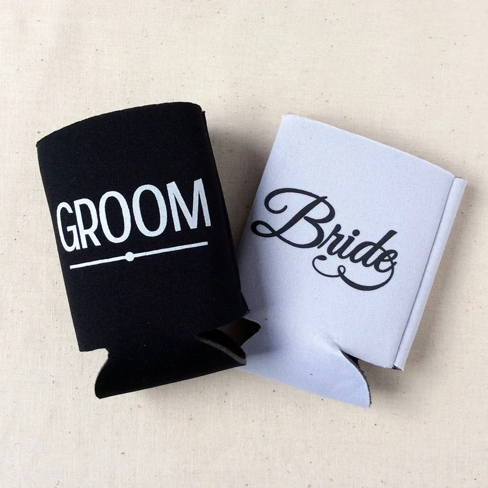 Wedding Can Cooler #193R - Cheers to The Mr and Mrs