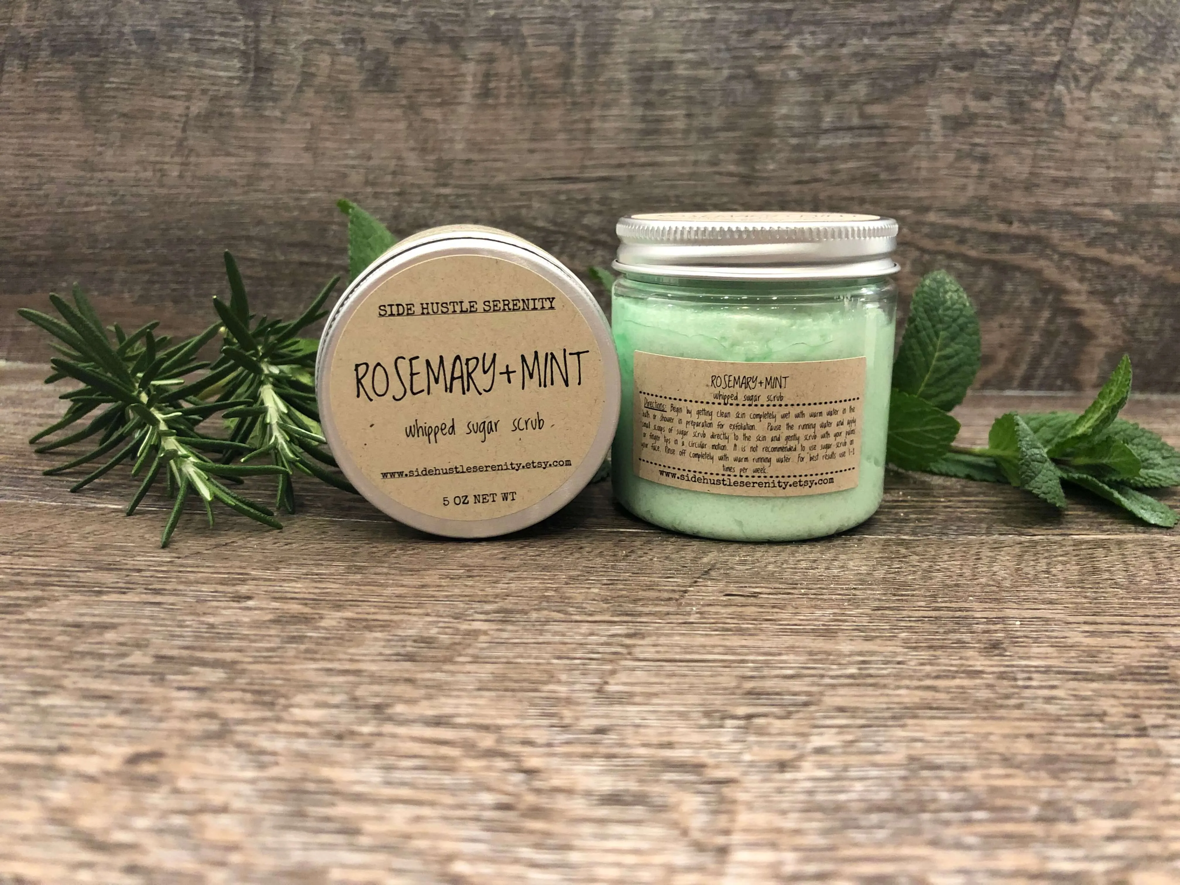 Whipped Sugar Scrub | Rosemary   Mint