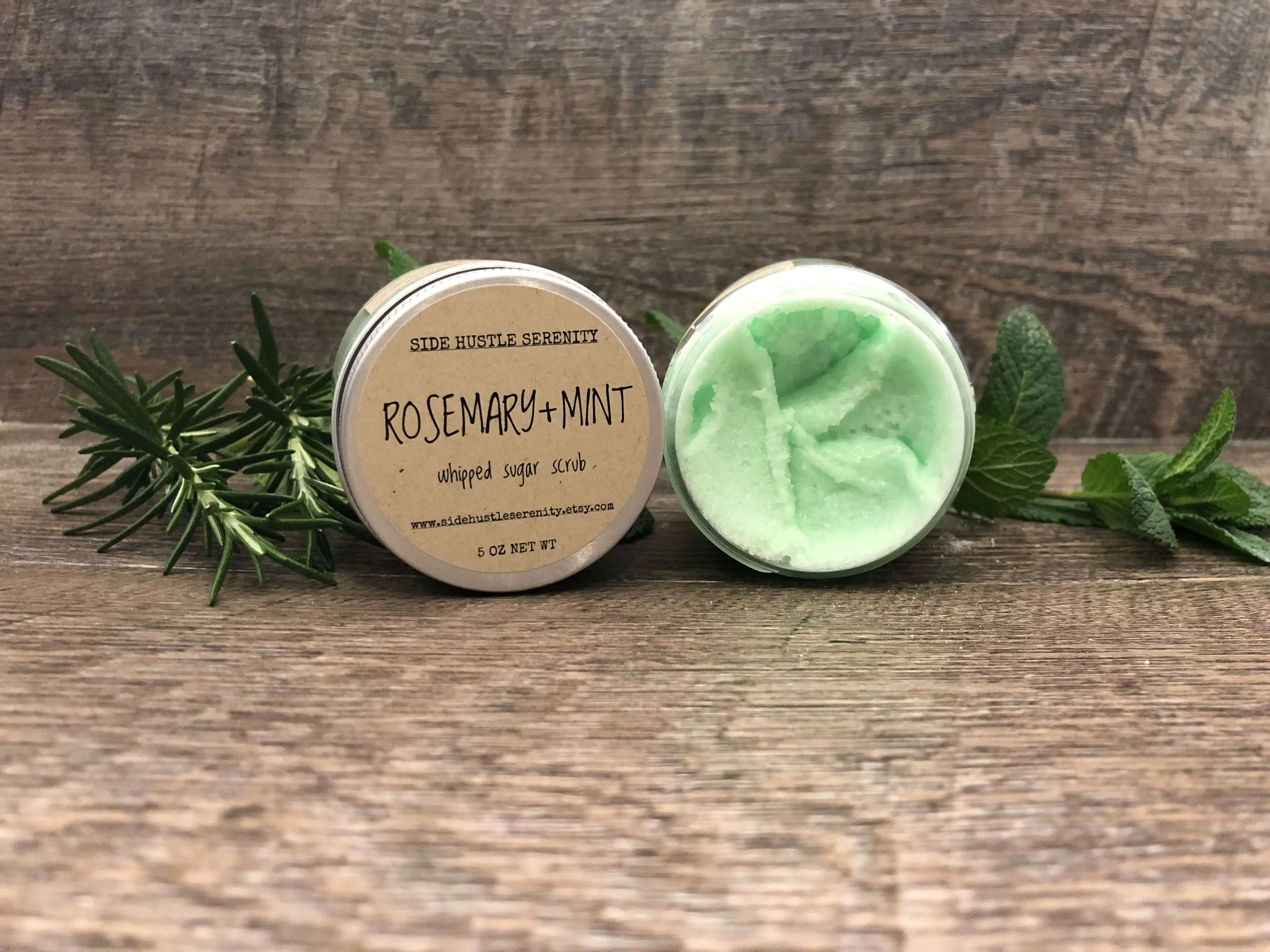 Whipped Sugar Scrub | Rosemary   Mint